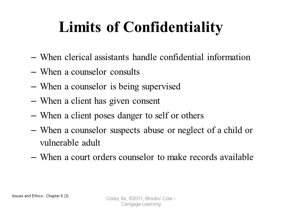 confidentiality examples confidentiality in social work