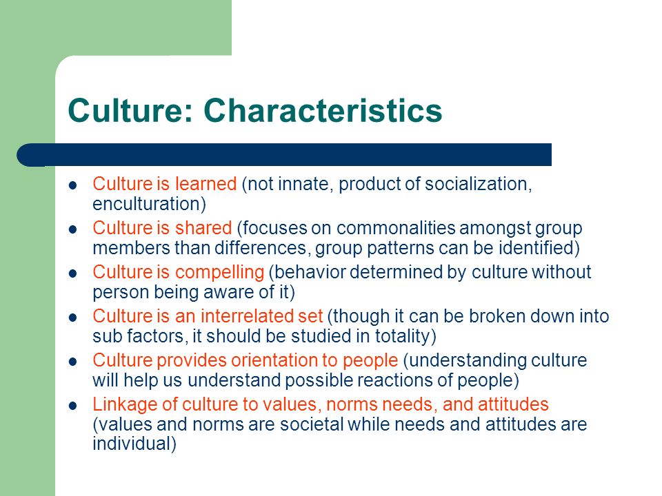 What is Culture  Definition and Characteristics of Culture