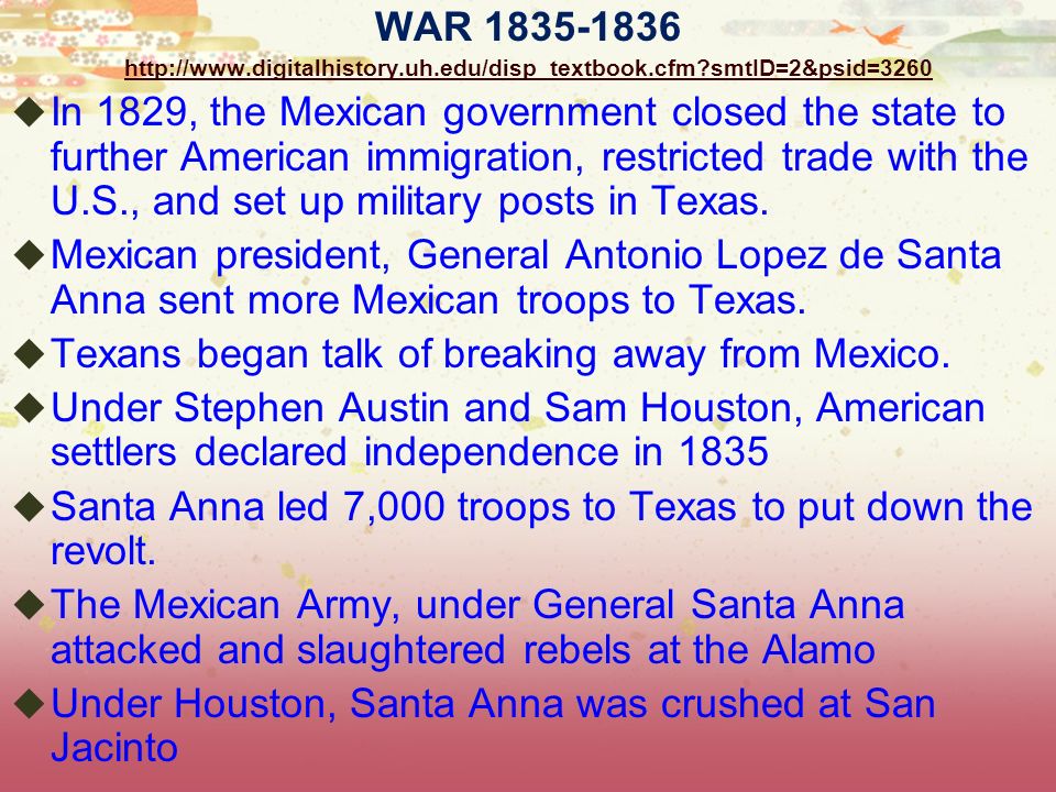 the texas revolution answer