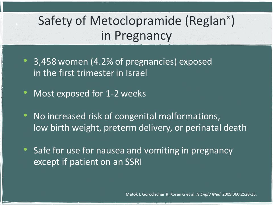 Nausea and Vomiting of Pregnancy: Cases for Pharmacological Consideration.  - ppt download