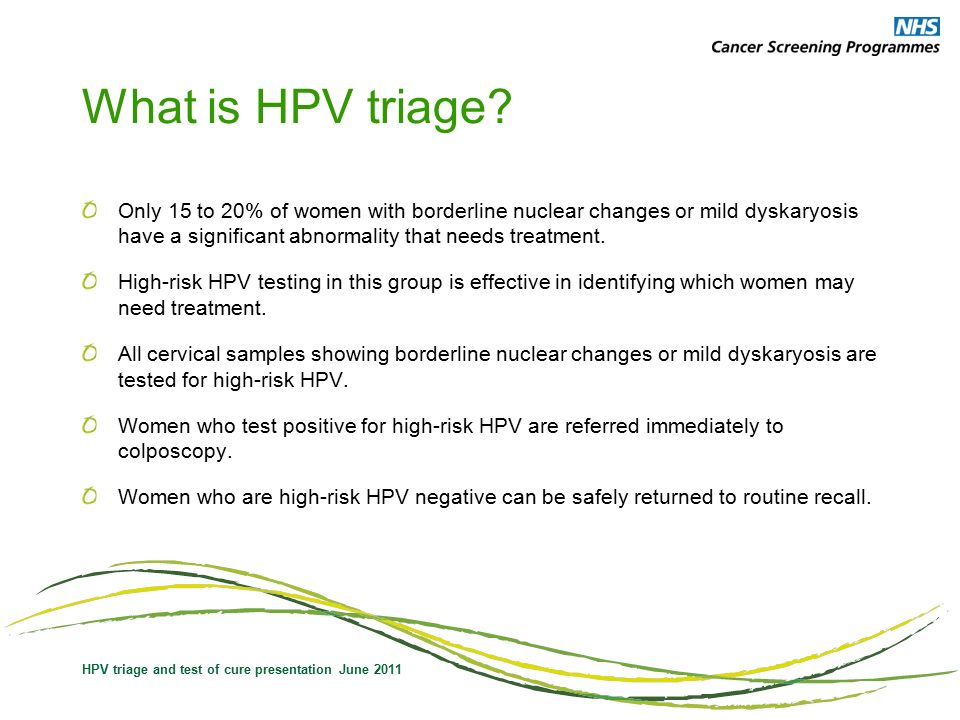 Hpv high risk nhs. High risk human papillomavirus (hpv) dna test positive - Hpv nhs leaflet