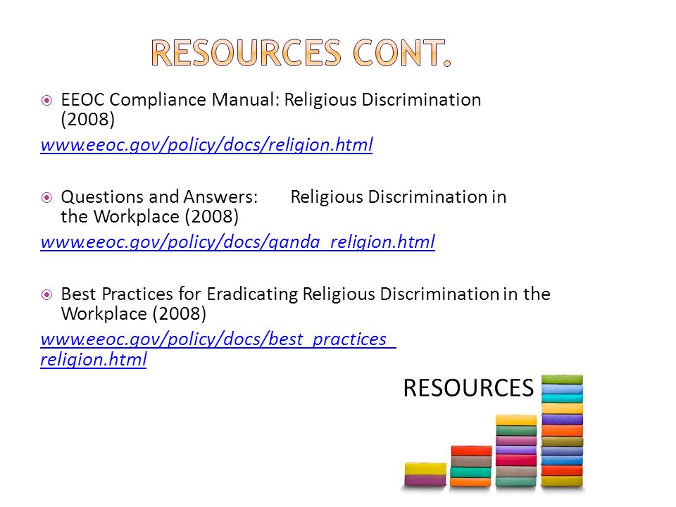 eeoc religious discrimination compliance manual Eeoc opposes mandatory flu shots for workers.