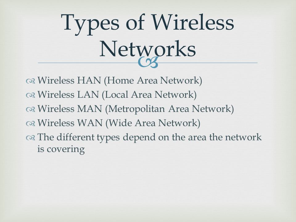 What Is a Wireless Network? Types of Wireless Network