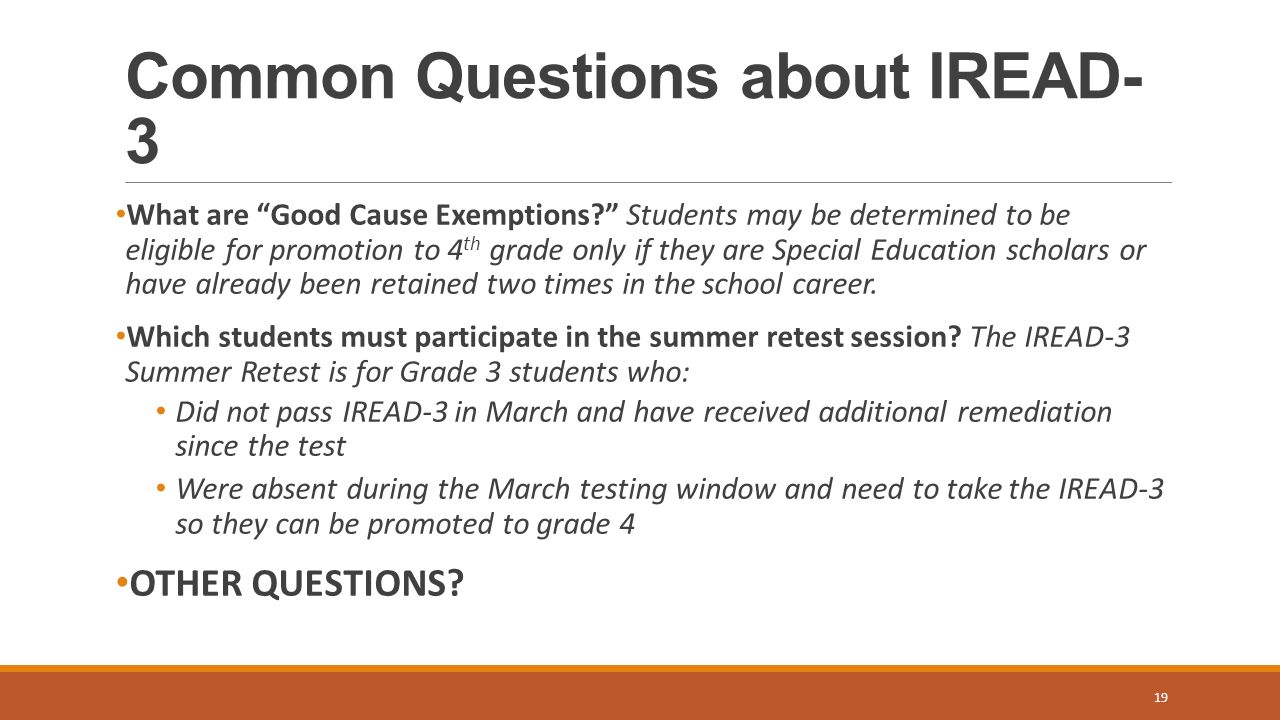 Is your child ready for READ3? PARENT ACADEMIC SUPPORT SESSION BY