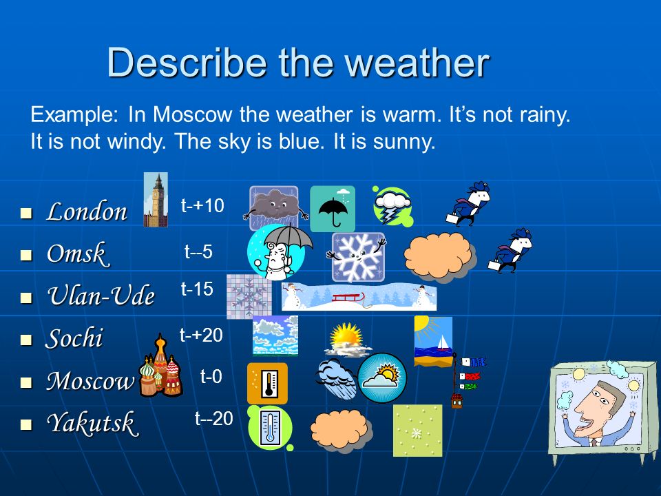 Тема погода на английском 6 класс