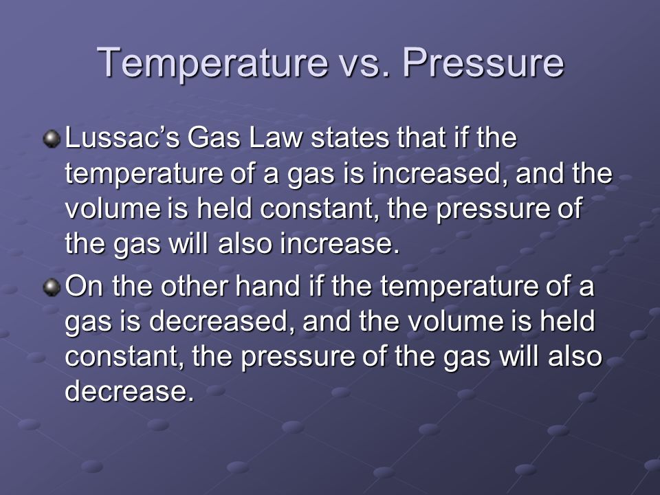 Temperature vs.