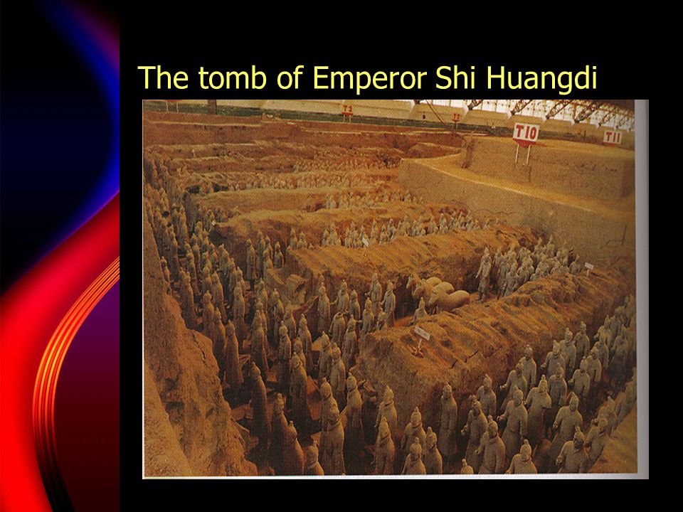 The tomb of Emperor Shi Huangdi