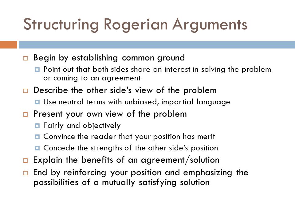 famous rogerian arguments