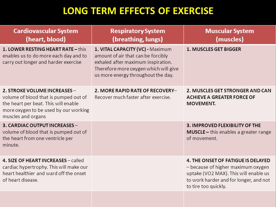 Revision – Year 11 Short term effects of exercise on the cardiovascular  system, respiratory system and muscles Muscles and movement. - ppt download