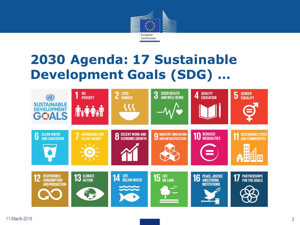 11-March Agenda: 17 Sustainable Development Goals (SDG) …