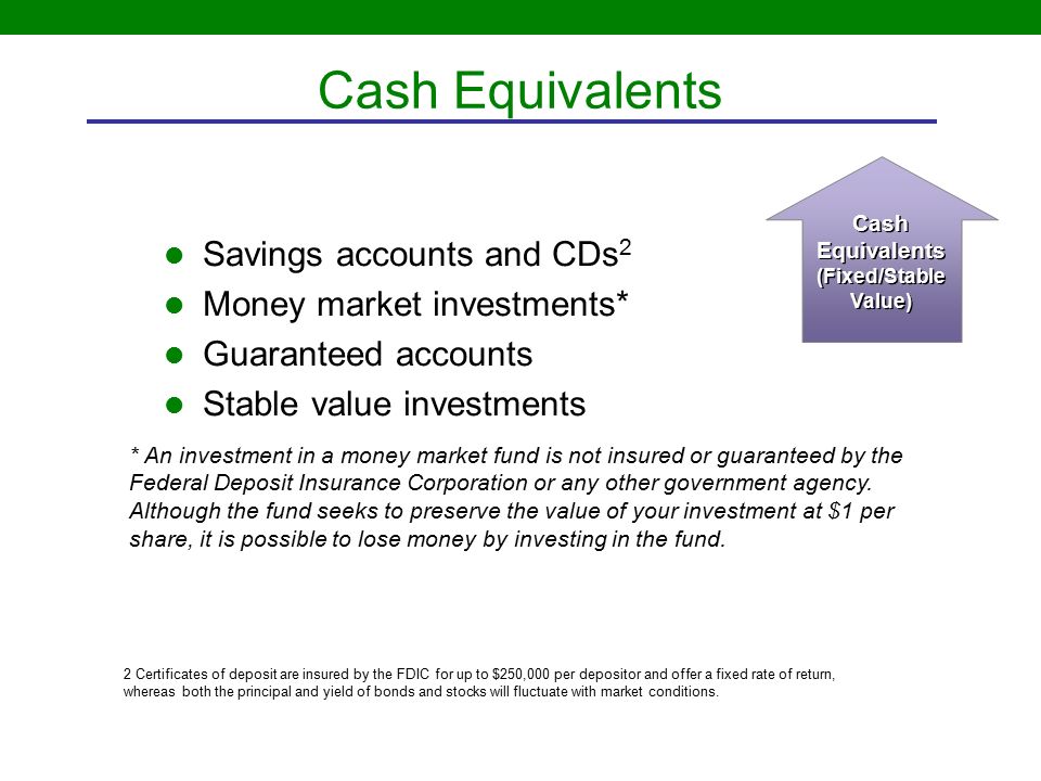 investing cash equivalents