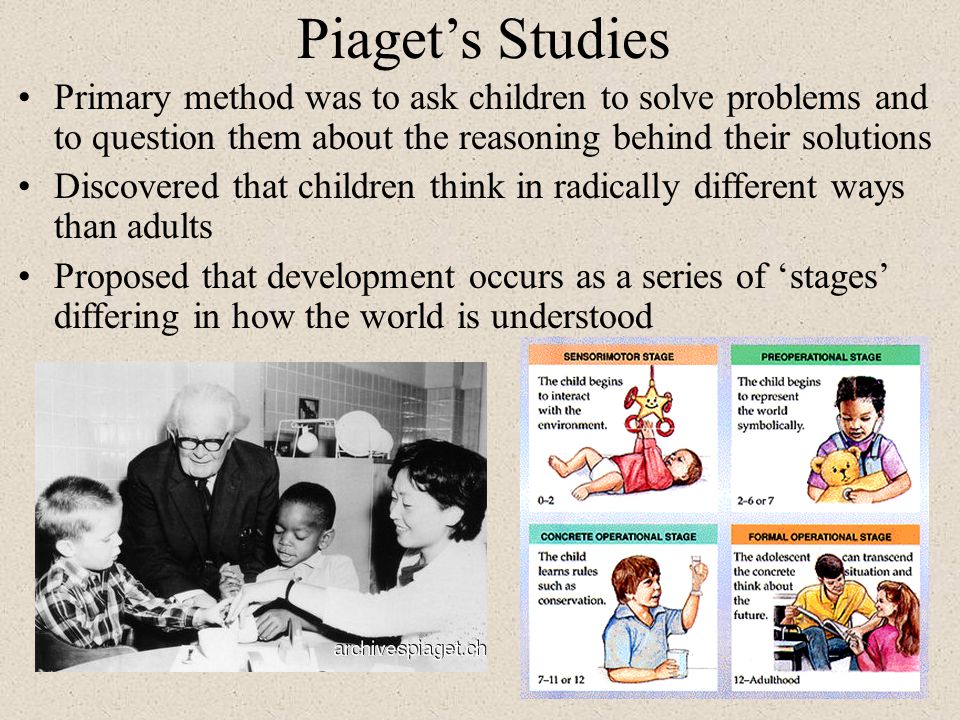 piaget studies