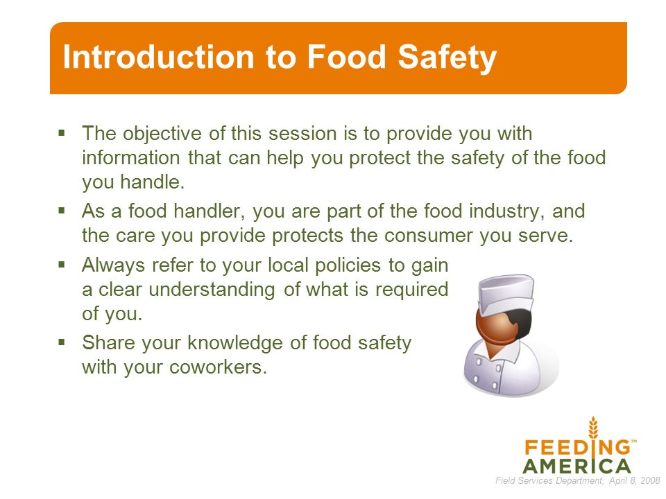 Basic Food Safety: Introduction (English) 