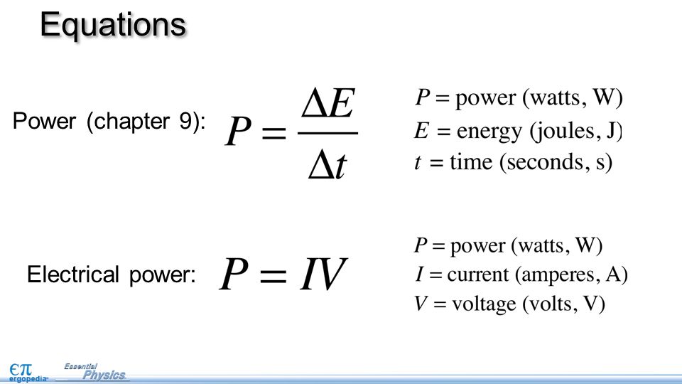 Electrical power pg. 49. Objectives Use the equation for electrical power  to solve circuit problems. Understand basic concepts for home electricity  usage. - ppt download