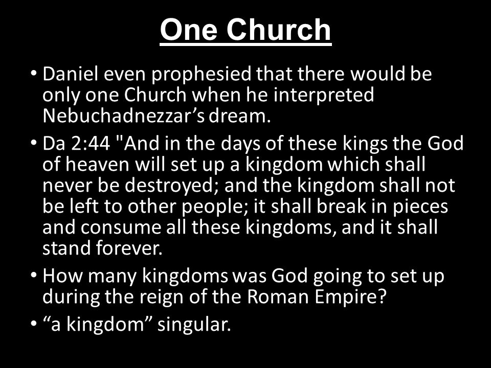 One Church How Many Churches Did Jesus Build?. One Church How many churches  did Jesus build? If we look around the denominational world today we might.  - ppt download
