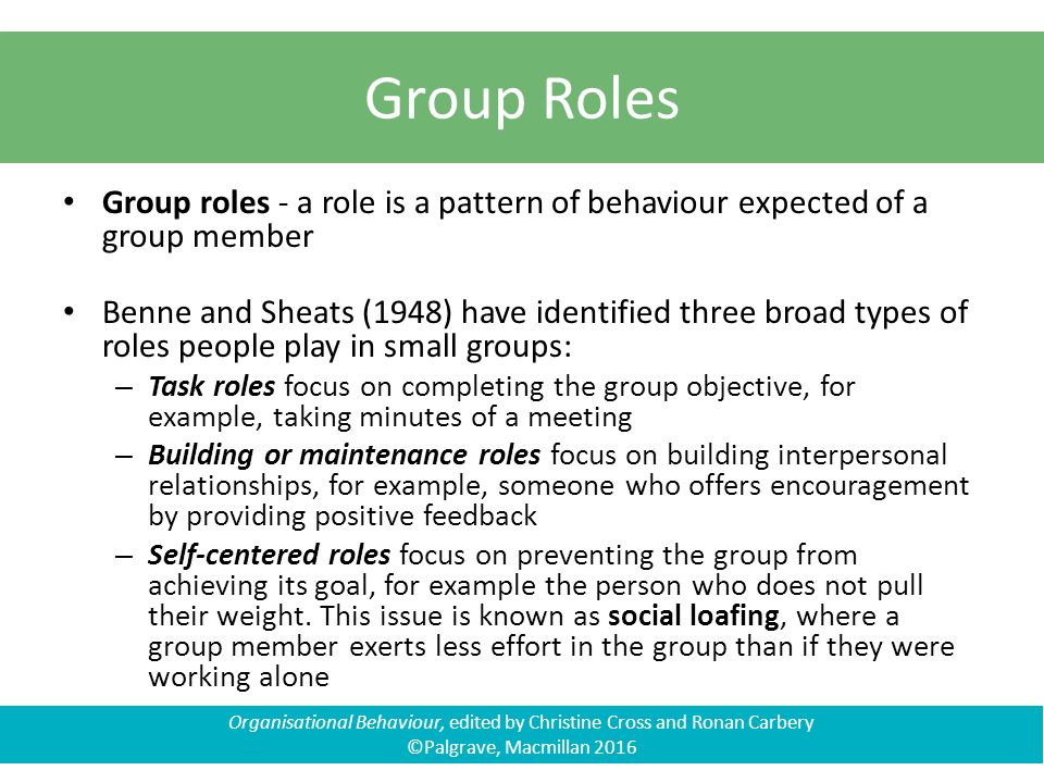 group in organisational behaviour