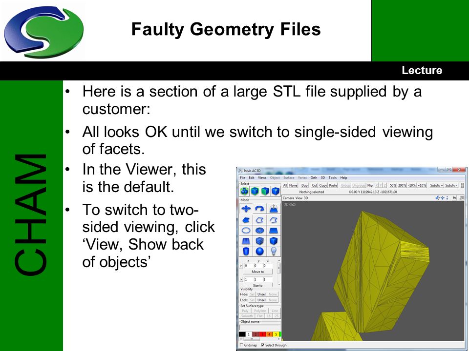 ac3d constrain to line