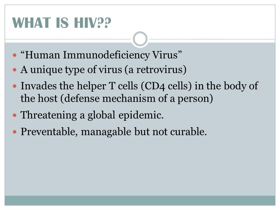 Dr. Hani Masaadeh MD, Ph.D. H.I.V.. WHAT IS HIV?? “Human ...