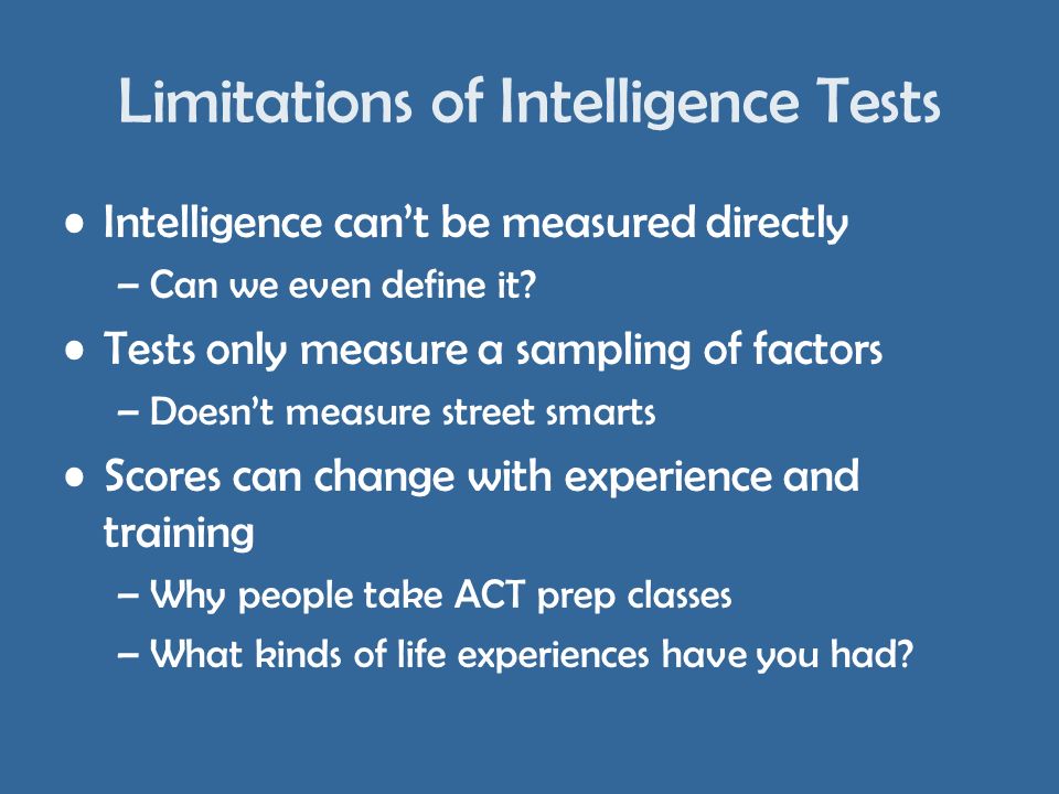 Understanding the Limitations of IQ Testing — Eightify