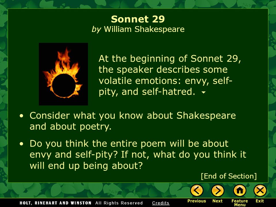 sonnet 29 william shakespeare summary analysis