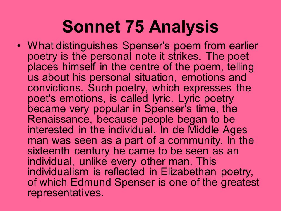 sonnet 75 edmund spenser summary