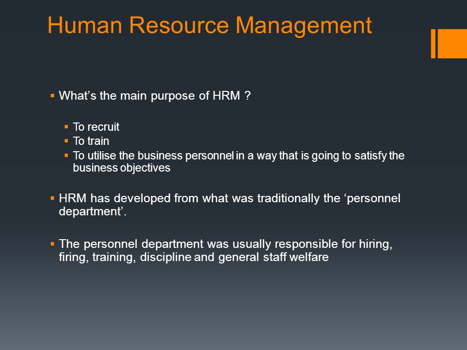 What are the major roles of human resource management