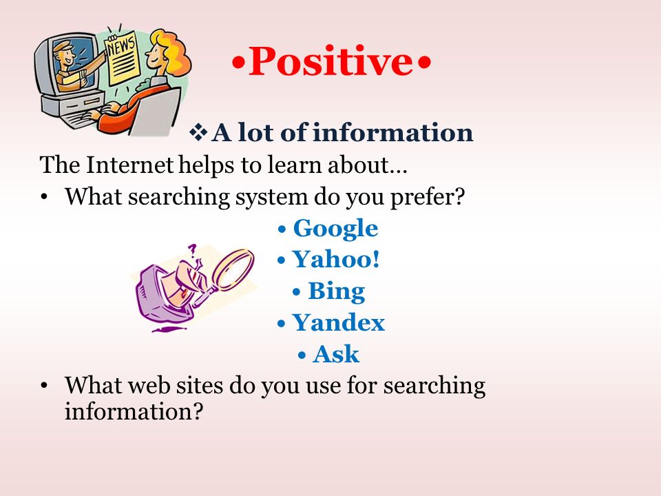 positive influence of internet