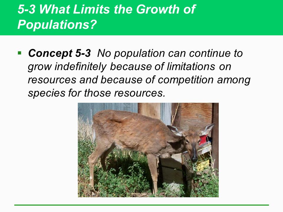 5-3 What Limits the Growth of Populations.