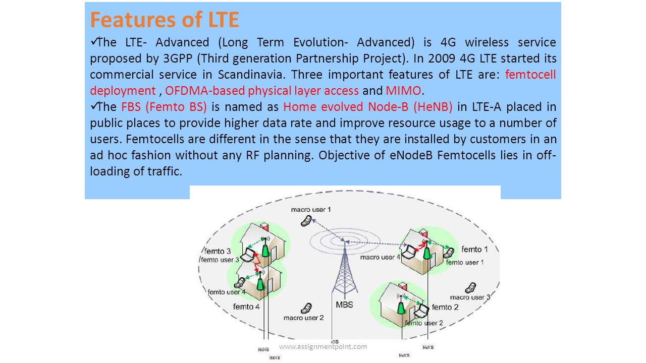 Features of Long Term Evolution (LTE) - ppt download
