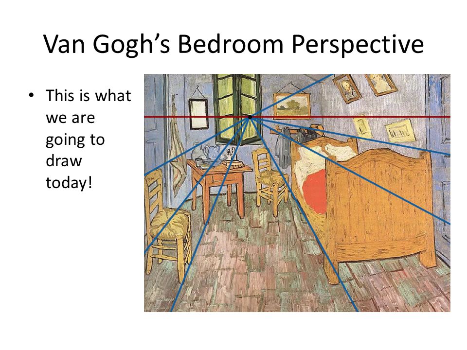 Van Gogh Bedroom Perspective 5 Th Grade February Art Project