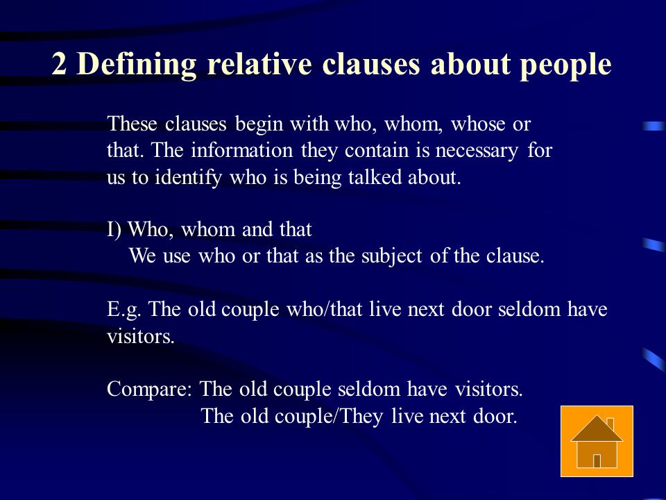 Defining relative clauses презентация