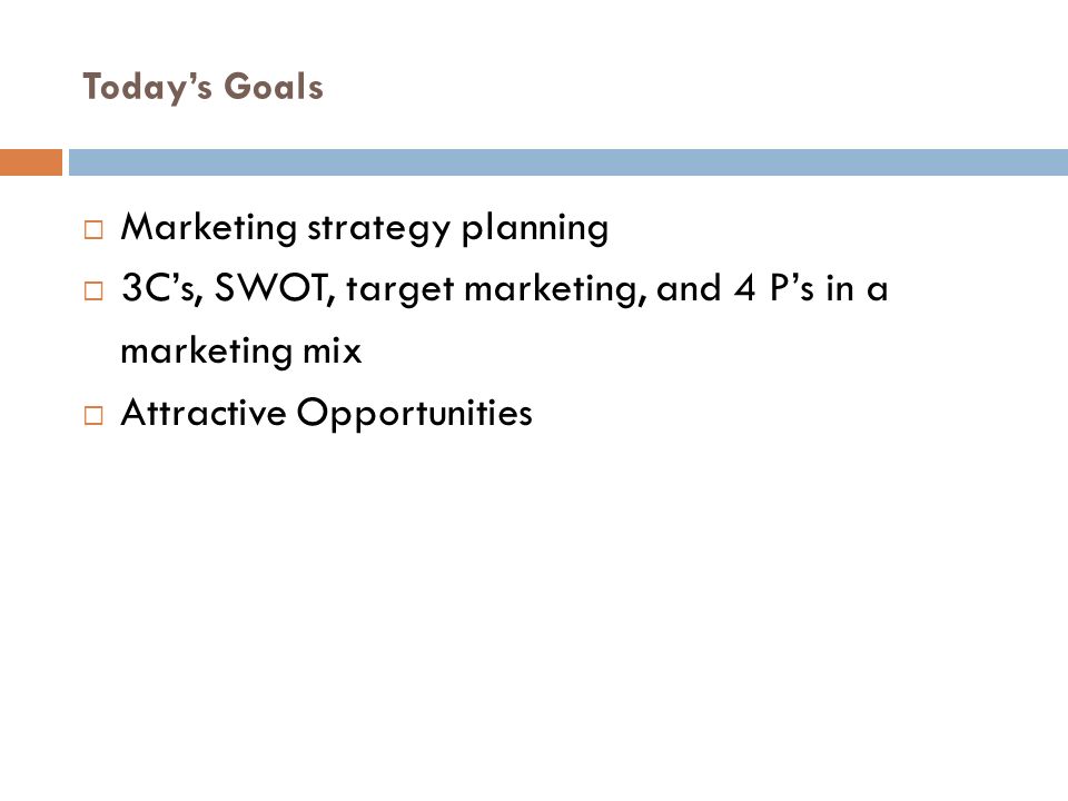 4 principles of marketing strategy