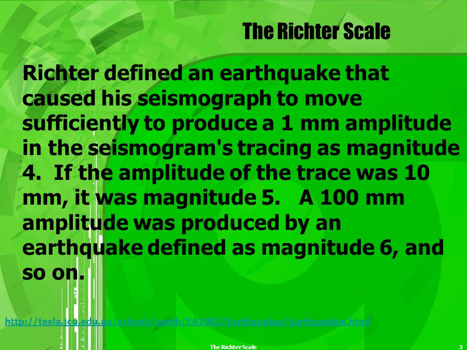 The Richter Scale1 Earthquake Senior Mathematics B Exponential and  Logarithmic Functions. - ppt download
