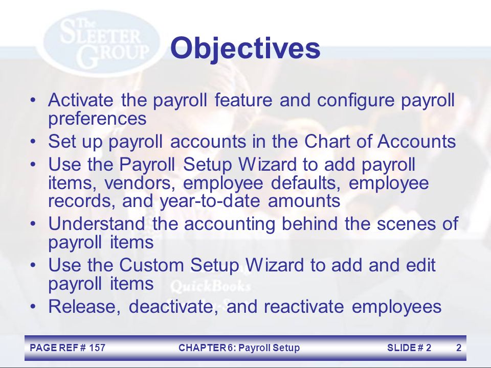 Chart Of Accounts Payroll Setup