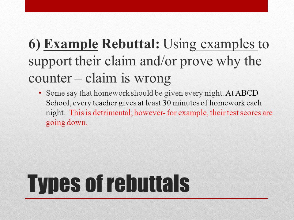 how to write a rebuttal