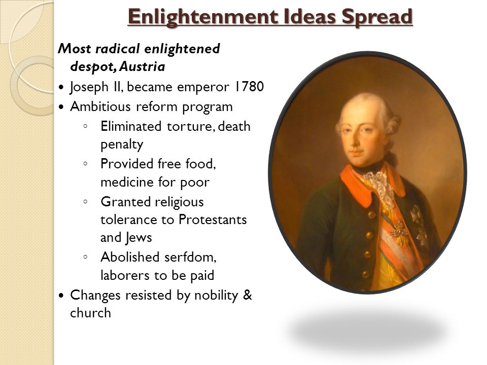 joseph ii of austria enlightenment