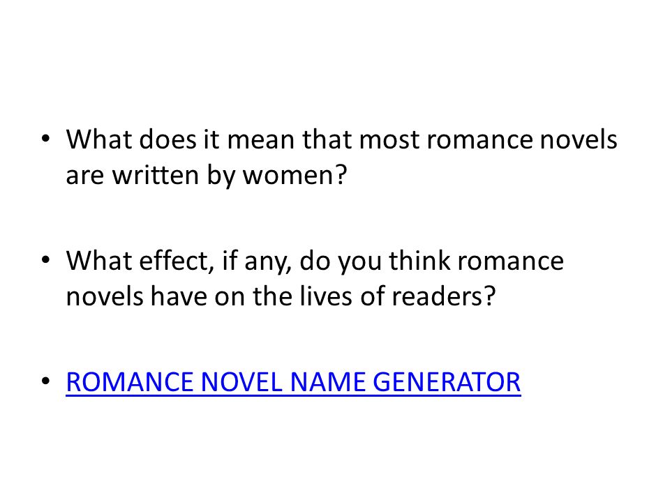 Erotic novel name generator