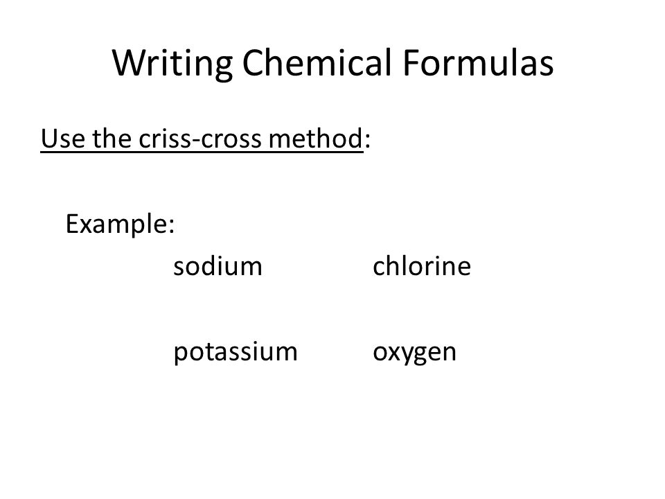 Naming Compounds And Writing Formulas Gps 9 Chemical Properties