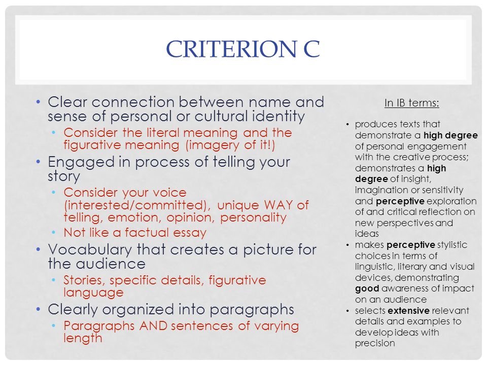 Example Thesis Statements For Essays Criterion How To Write An Essay Proposal also How To Write A Research Essay Thesis August Summer Reading Essay My Name Peer Edit Ppt Download Secondary School English Essay