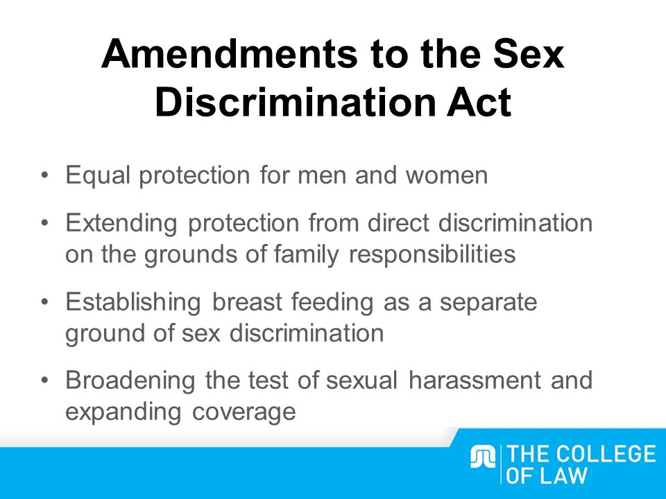 sex discrimination act direct Sex discrimination act direct