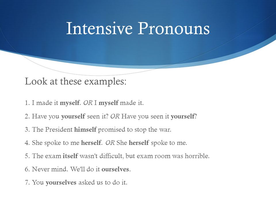 common mistakes to avoid when using intensive pronouns