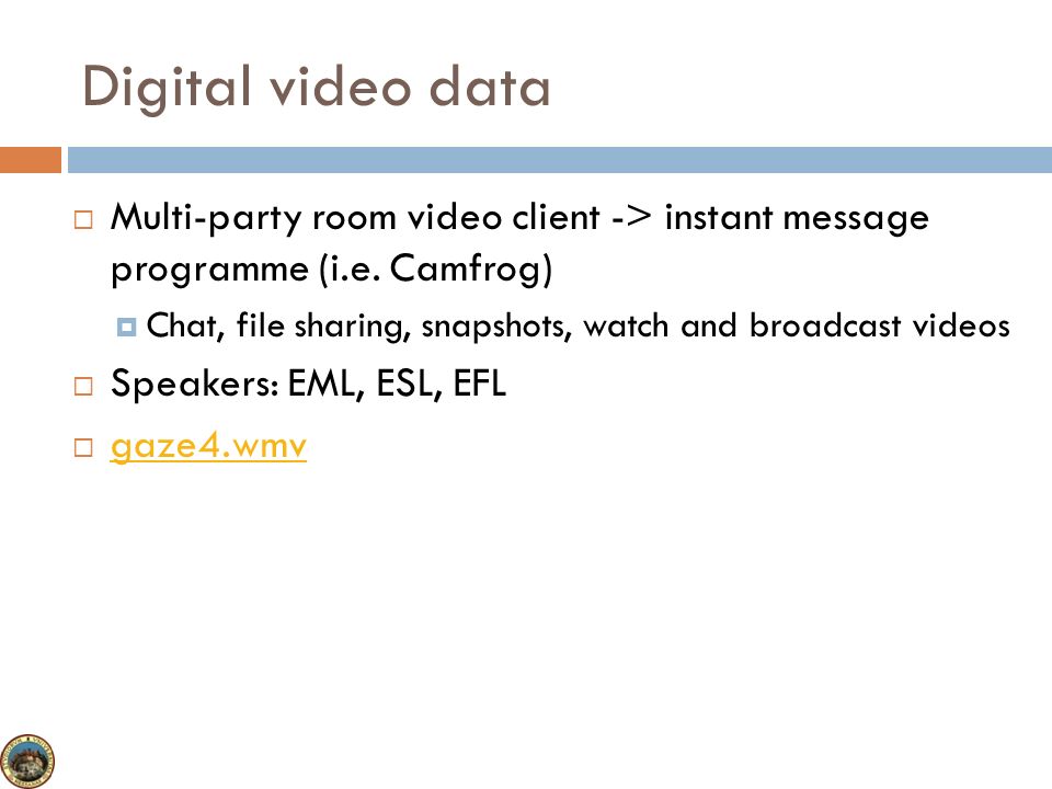 MULTIMODAL PERSPECTIVES IN VIDEO-BASED INTERACTIONS Maria Grazia Sindoni,  University of Messina. - ppt download