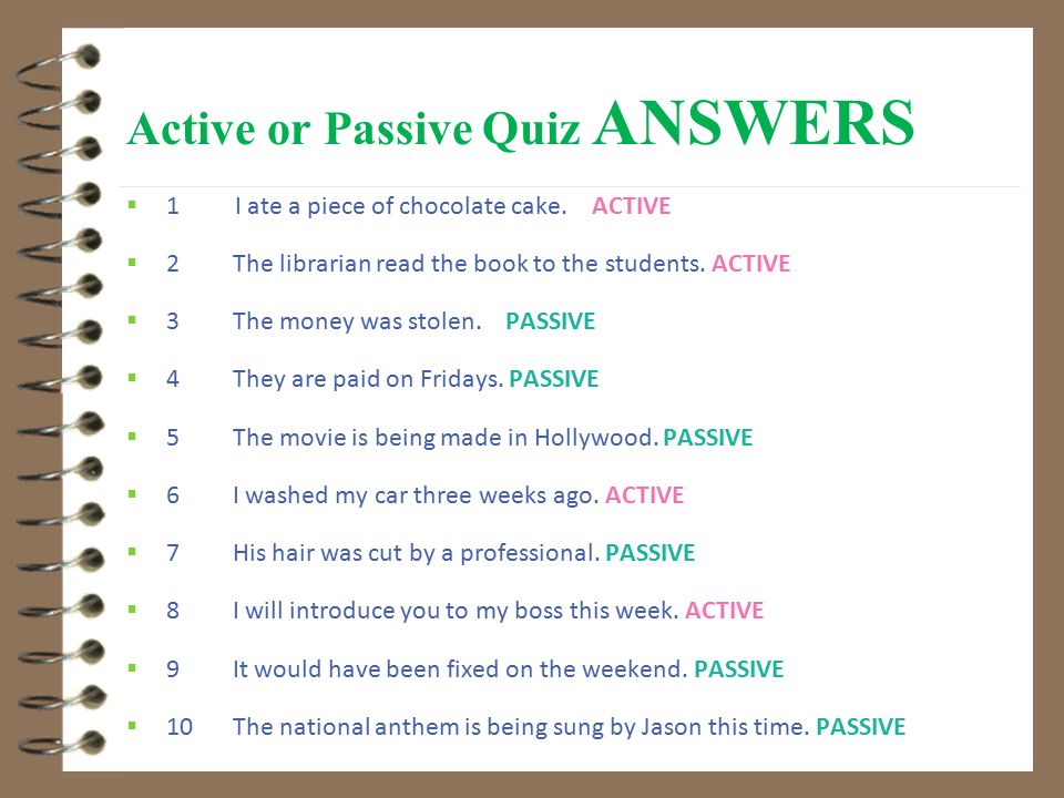 Passive Voice When The Agent Active Subject Is Unknown People Speak English All Over The Worl English Is Spoken All Over The World When The Agent Ppt Download