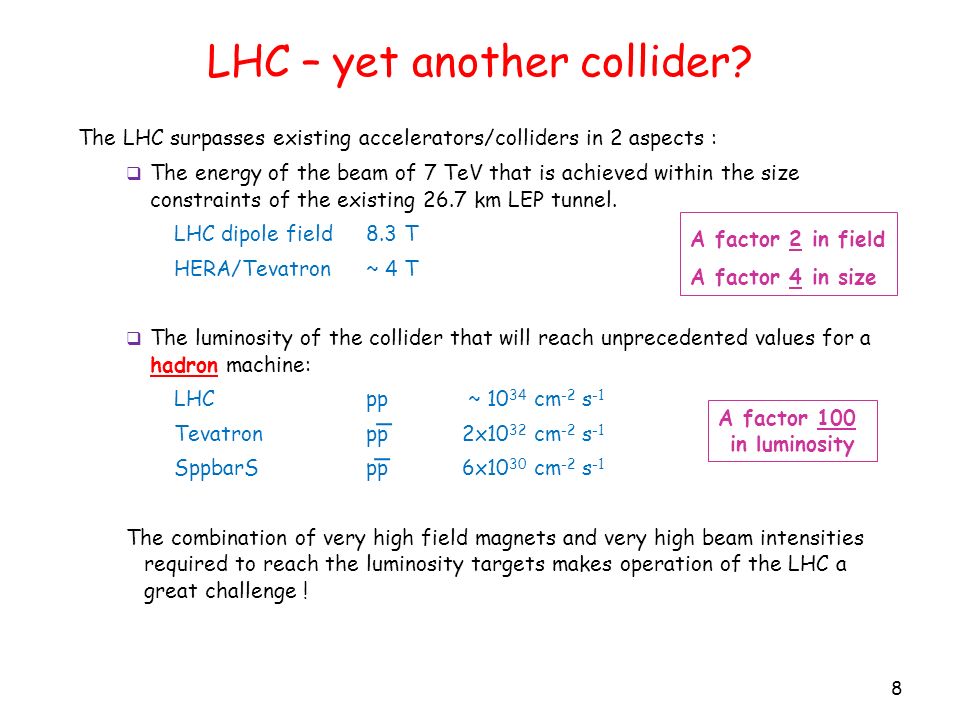 8 LHC – yet another collider.