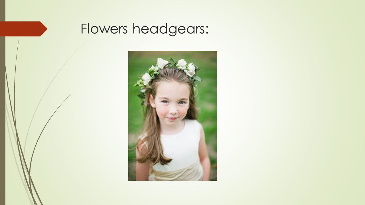 Flowers headgears: