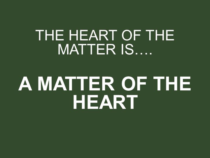 the heart of the matter analysis
