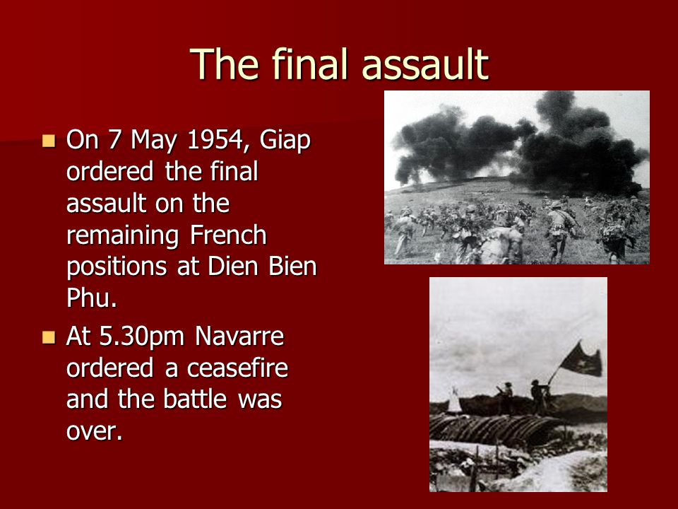DISASTER AT DIEN BIEN PHU The end of French rule in Vietnam. - ppt download