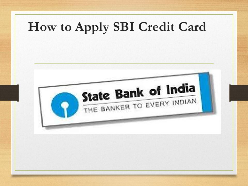 How to Apply SBI Credit Card