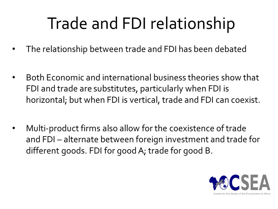 difference between foreign direct investment and international trade