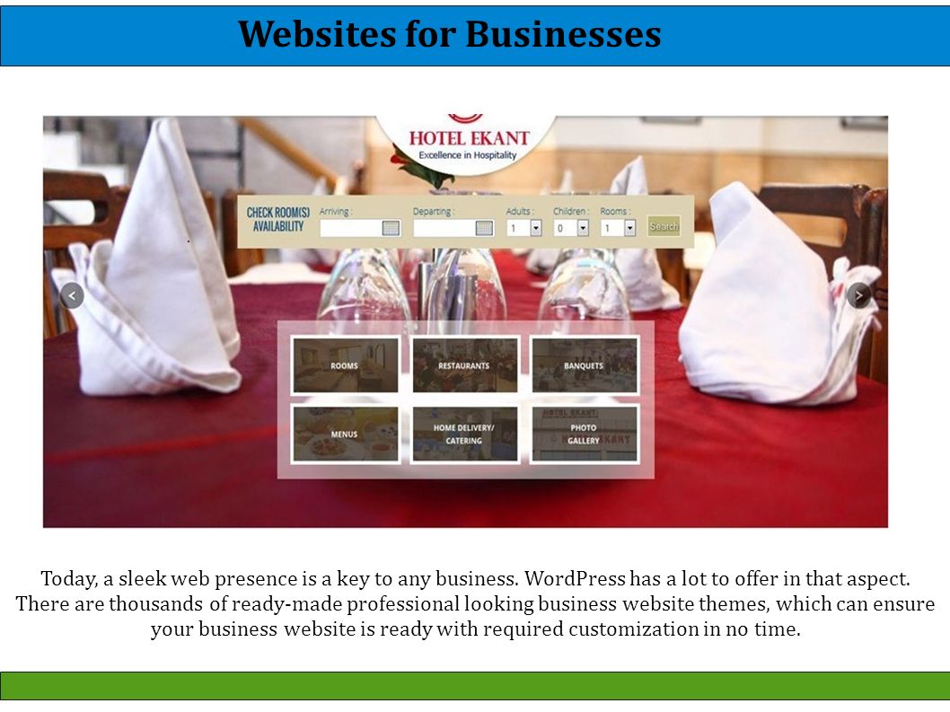Today, a sleek web presence is a key to any business.